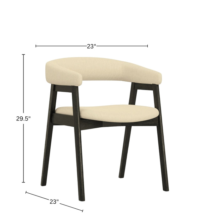 Alpine Furniture Cove Curved Back Side Chairs