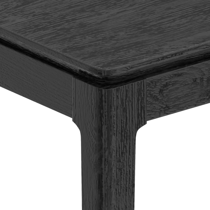 Alpine Furniture Cove Rectangular Dining Table, Vintage Black