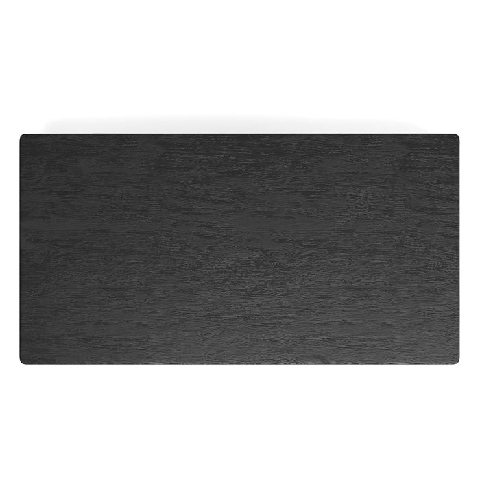 Alpine Furniture Cove Rectangular Dining Table, Vintage Black