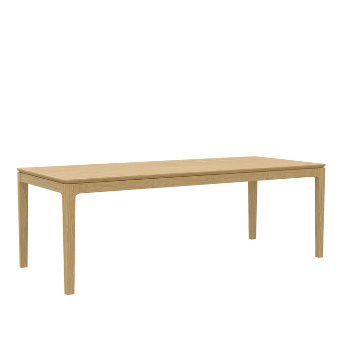 Alpine Furniture Cleo Cove Rectangular Extension Dining Table, Light Oak