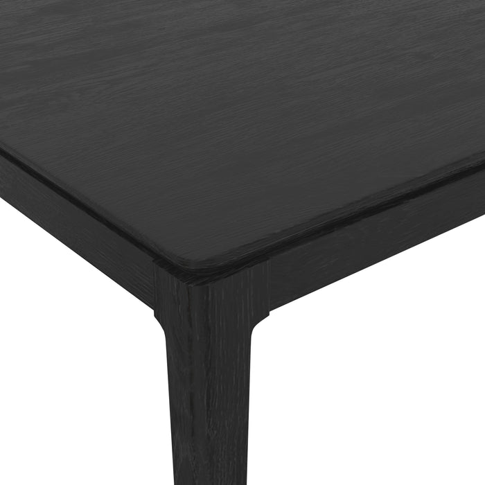 Alpine Furniture Cleo Cove Rectangular Extension Dining Table, Vintage Black