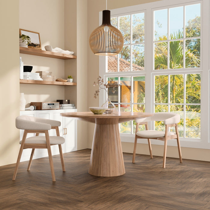 Alpine Furniture Cove Round Dining Table