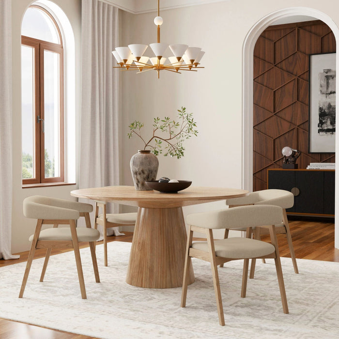 Alpine Furniture Cove Round Dining Table