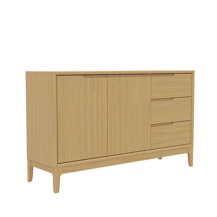 Alpine Furniture Cleo Cove Server, Light Oak