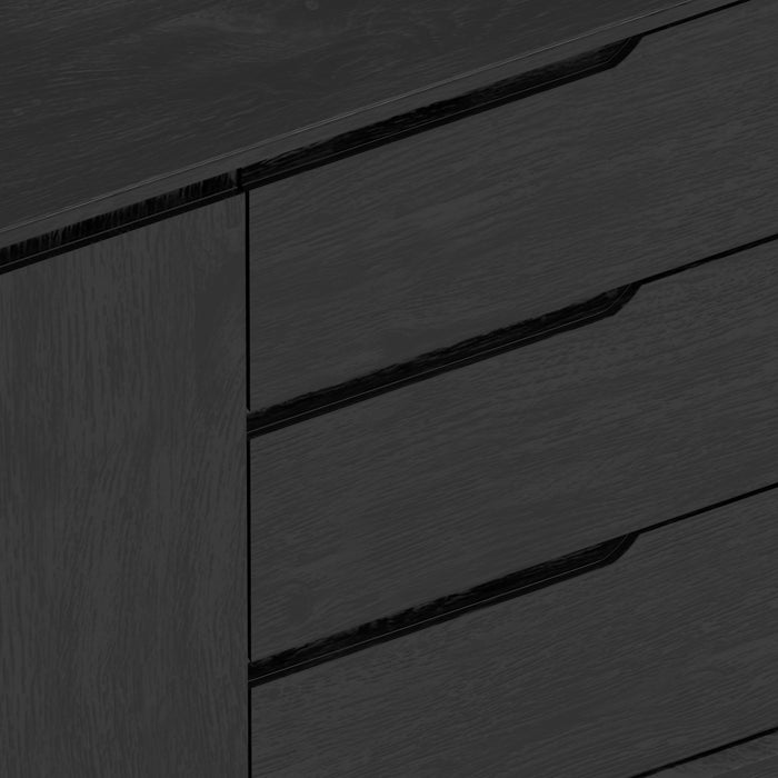 Alpine Furniture Cove Sideboard, Vintage Black