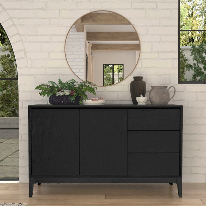 Alpine Furniture Cove Sideboard, Vintage Black