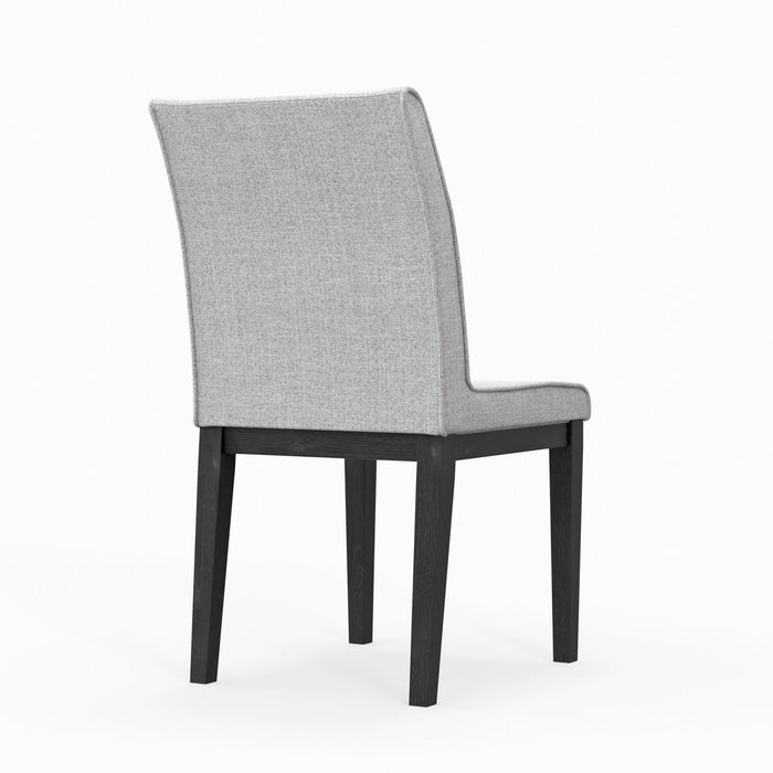 Alpine Furniture Cove Upholstered Side Chairs, Gray & Black