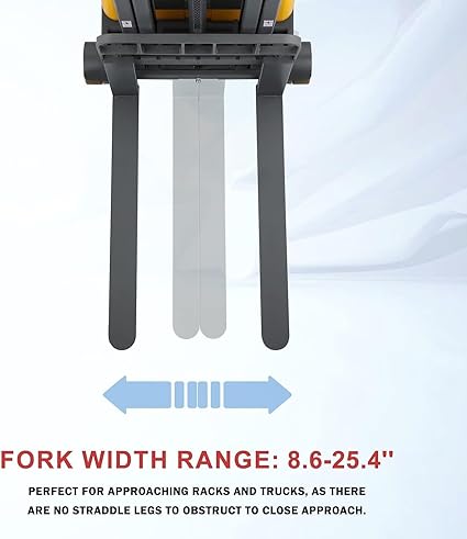 Xilin CPD10W-118 counterbalanced stacker wheels and chassis detail