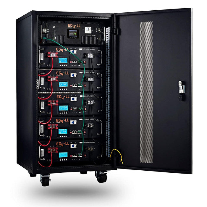 Green Vista Living EG4-LL-S 48V 100AH 5.12kWh Server Rack Battery Power Station - Installation View
