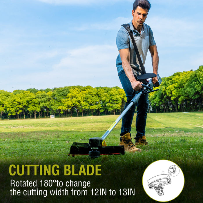 PowerSmart 40V 13" Cordless Brush Cutter w/ Battery & Charger DB2501