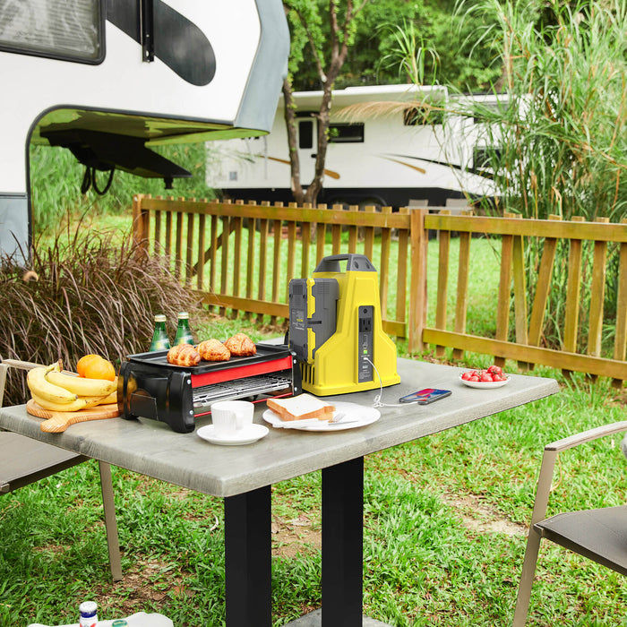 PowerSmart 300W 40V Battery Power Inverter with 2x 4.0Ah Battery and Charger DB9801B