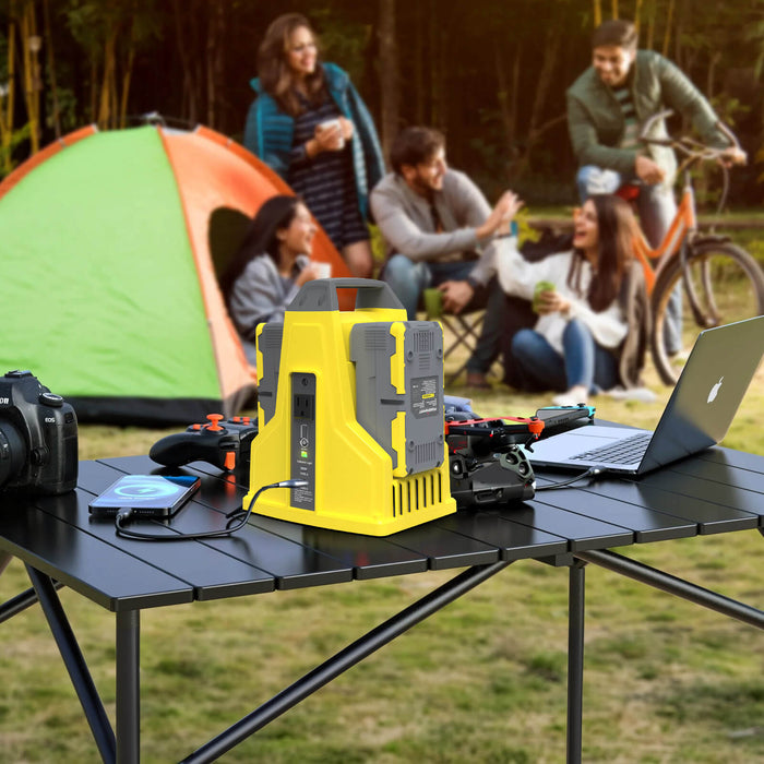300W 40V Battery Power Inverter with 2x 4.0Ah Battery and Charger DB9801B-W