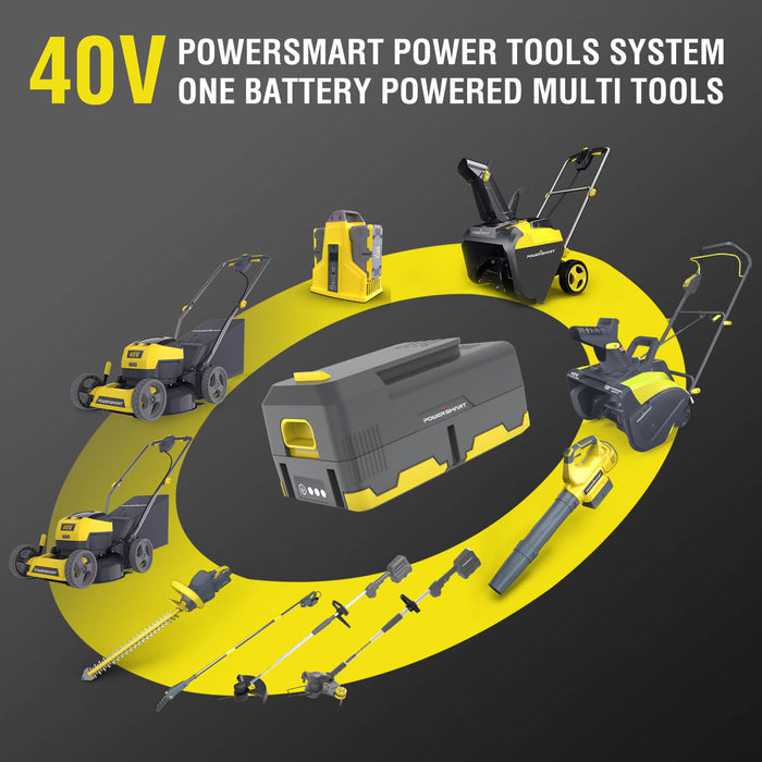 PowerSmart 300W 40V Battery Power Inverter with 2x 4.0Ah Battery and Charger DB9801B