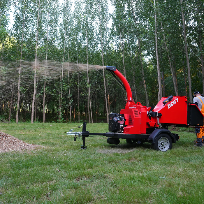25hp 750cc Twin Cylinder ZONSEN Petrol Engine 7" Hydraulic Feeding Wood Chipper,  DCH7