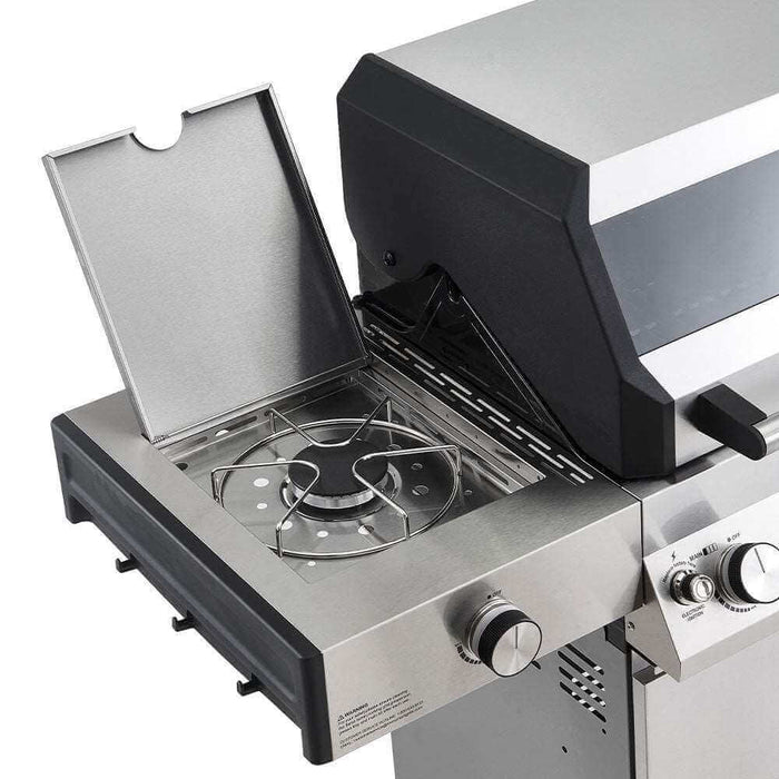 Monument Grills Denali 405 | Stainless Smart Tech Propane Gas Grill 4 Burner Grill - Detail View
