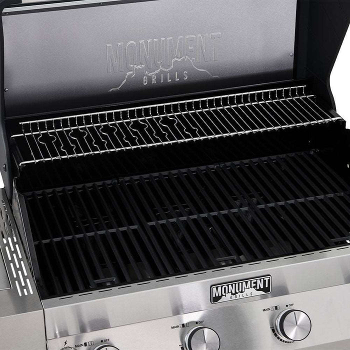 Monument Grills Denali 405 | Stainless Smart Tech Propane Gas Grill 4 Burner Grill - View 10