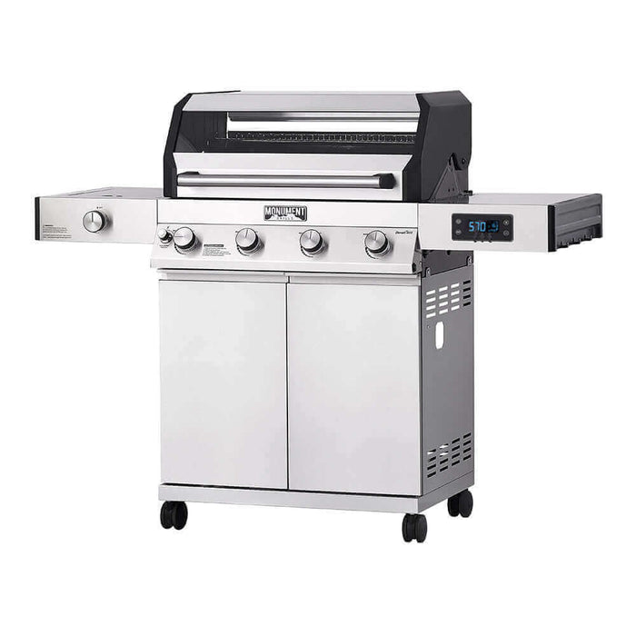 Monument Grills Denali 405 | Stainless Smart Tech Propane Gas Grill 4 Burner Grill - View 14
