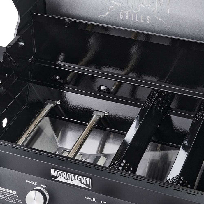 Monument Grills Denali 425 | Black Smart Tech Propane Gas Grill 4 Burner Grill - Lifestyle View