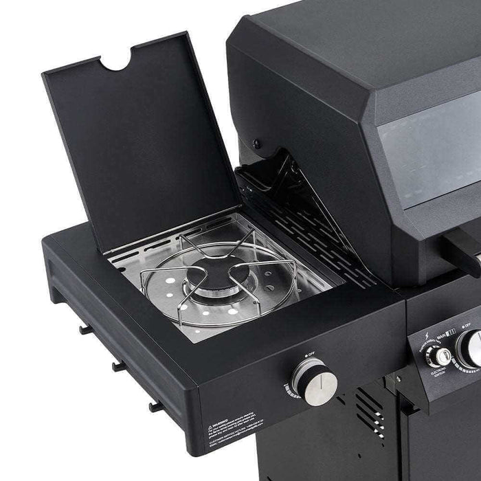 Monument Grills Denali 425 | Black Smart Tech Propane Gas Grill 4 Burner Grill - View 11