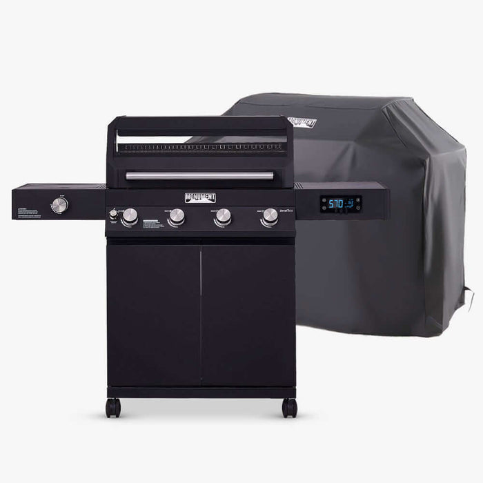 Monument Grills Denali 425 | Black Smart Tech Propane Gas Grill 4 Burner Grill - View 13
