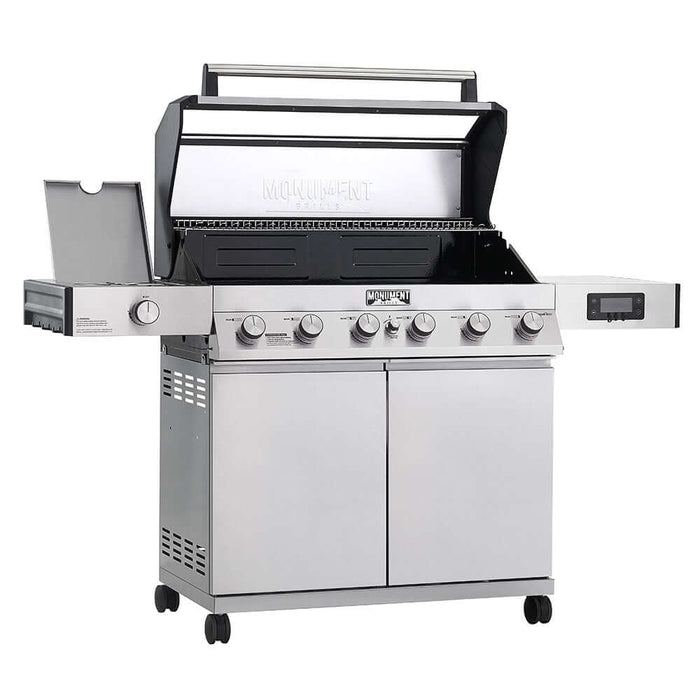 Monument Grills Denali 605 | Stainless Smart Tech Natural/Propane Gas Grill 6 Burner Grill - View 19