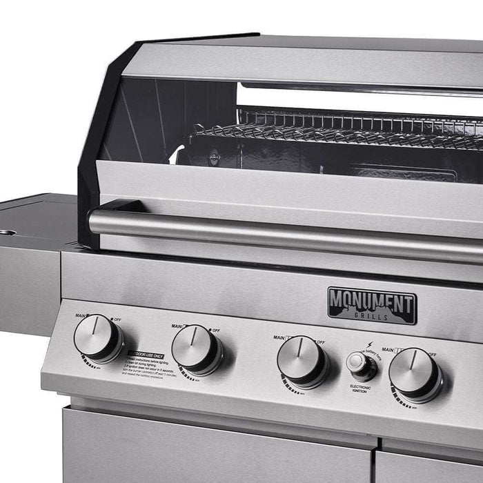 Monument Grills Denali 605 | Stainless Smart Tech Natural/Propane Gas Grill 6 Burner Grill - View 20