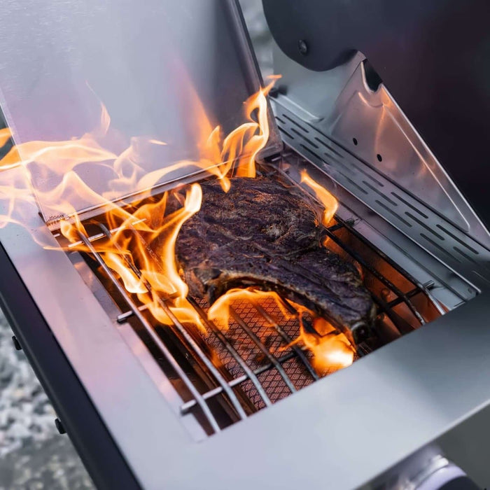 Monument Grills Denali 605Pro | Stainless Smart Propane Gas Grill 6 Burner Grill - Close-Up