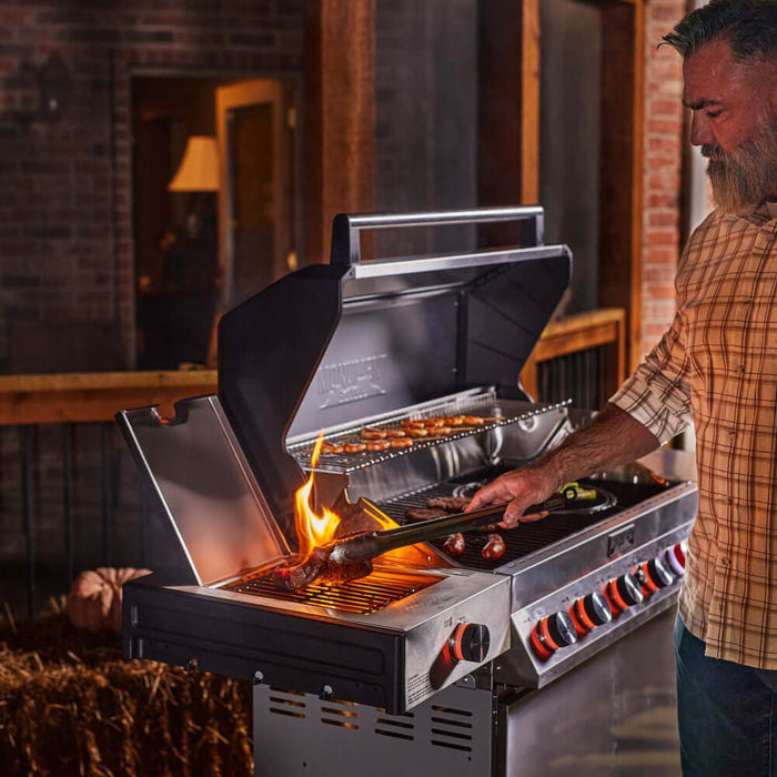 Monument Grills Denali 605Pro | Stainless Smart Propane Gas Grill 6 Burner Grill - Detail View