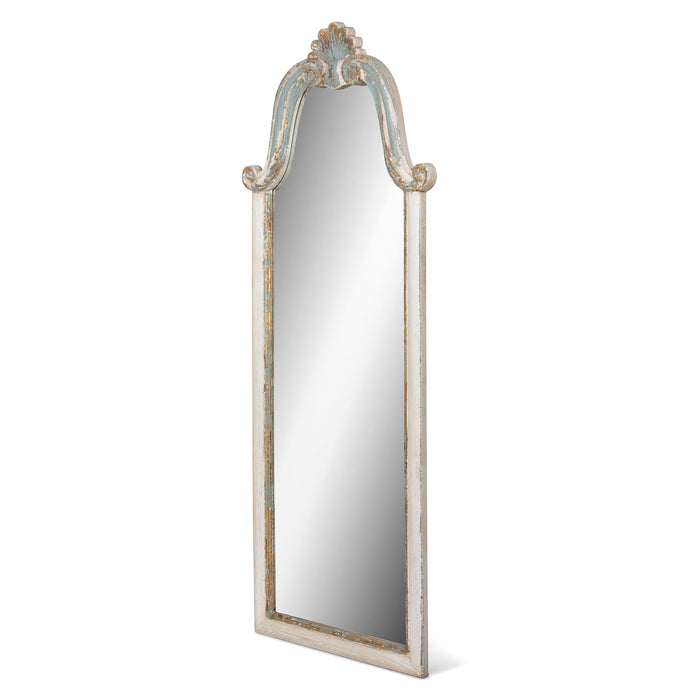 Park Hill Collection Vestibule Full-Length Carved Wood Mirror - Elegant Rustic Design for Glamorous Home Décor