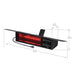 DIRP Outdoor/Indoor Infrared Heater | DIRP15A10GR - angle view