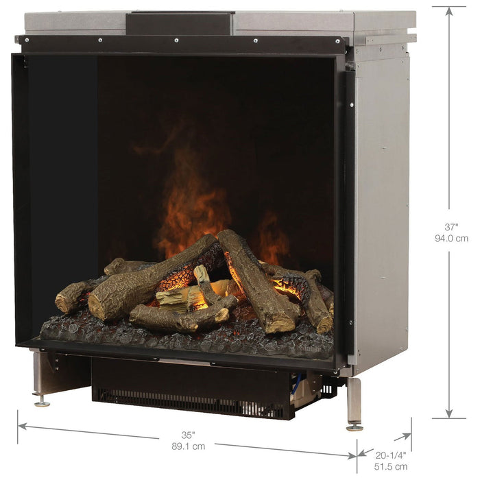 Faber e-MatriX 35" Singled-Sided Built-in Electric Firebox | FEF3226L1 Dimplex