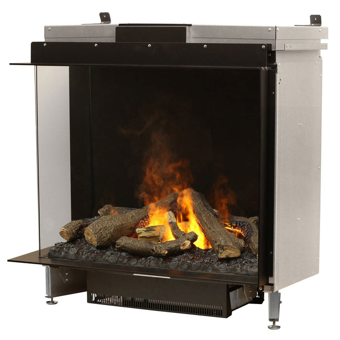 Faber e-MatriX 37" Two-Sided Built-in Electric Firebox, Left-facing | FEF3226L2L Dimplex
