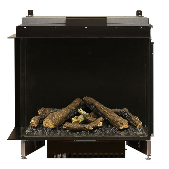 Faber e-MatriX 37" Two-Sided Built-in Electric Firebox, Left-facing | FEF3226L2L Dimplex