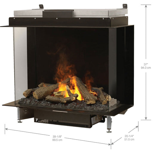 Faber e-MatriX 39" Three-Sided Built-in Electric Firebox | FEF3226L3 Dimplex