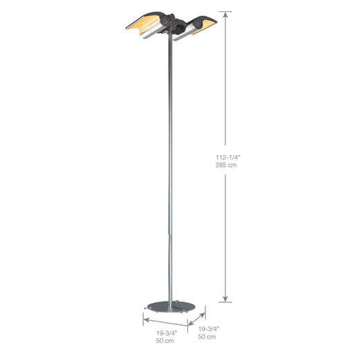 Dimplex Indoor/Outdoor Electric Infrared Heater Permanent Location Floor Stand | DSHSTAND Dimplex
