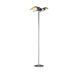 Indoor/Outdoor Electric Infrared Heater Permanent Location Floor Stand | DSHSTAND - side view