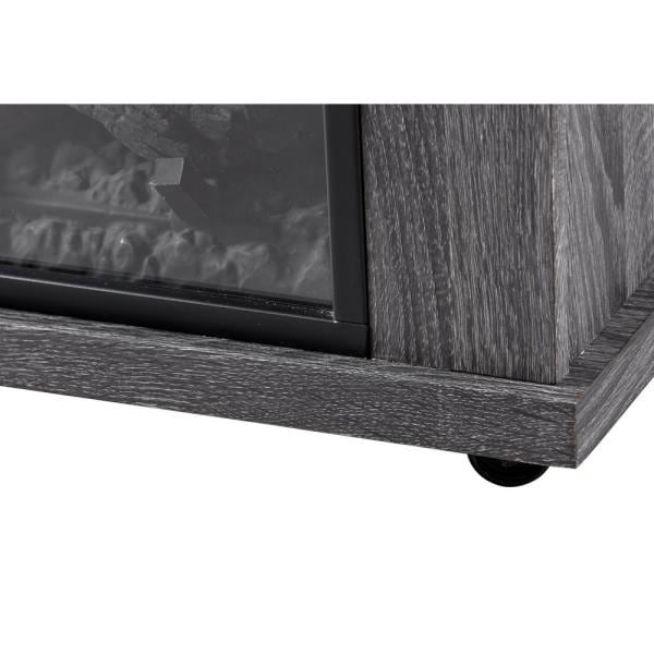 Morgan 32-Inch Mantel with a 23-Inch Electric Fireplace in Charcoal Oak (C3P23LJ-2085CO) - lifestyle in-use