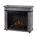 Morgan 32-Inch Mantel with a 23-Inch Electric Fireplace in Charcoal Oak (C3P23LJ-2085CO) - back view