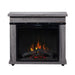 Morgan 32-Inch Mantel with a 23-Inch Electric Fireplace in Charcoal Oak (C3P23LJ-2085CO) - angle view