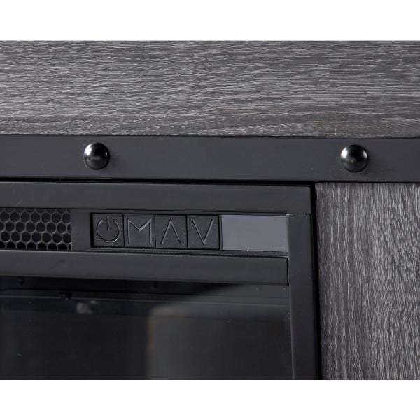 Morgan 32-Inch Mantel with a 23-Inch Electric Fireplace in Charcoal Oak (C3P23LJ-2085CO) - alternate view