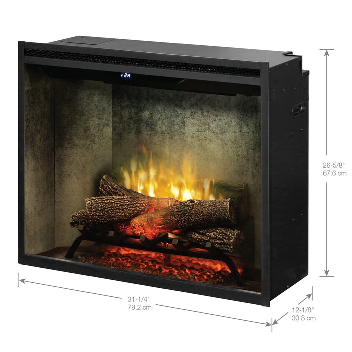 Dimplex Revillusion 30-Inch Built-In Electric Firebox Insert Weathered Concrete (RBF30WC) Dimplex