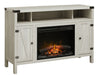 Sadie Media Console Electric Fireplace With Logs (C3P23LR-2051SP) - side view