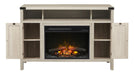 Sadie Media Console Electric Fireplace With Logs (C3P23LR-2051SP) - angle view