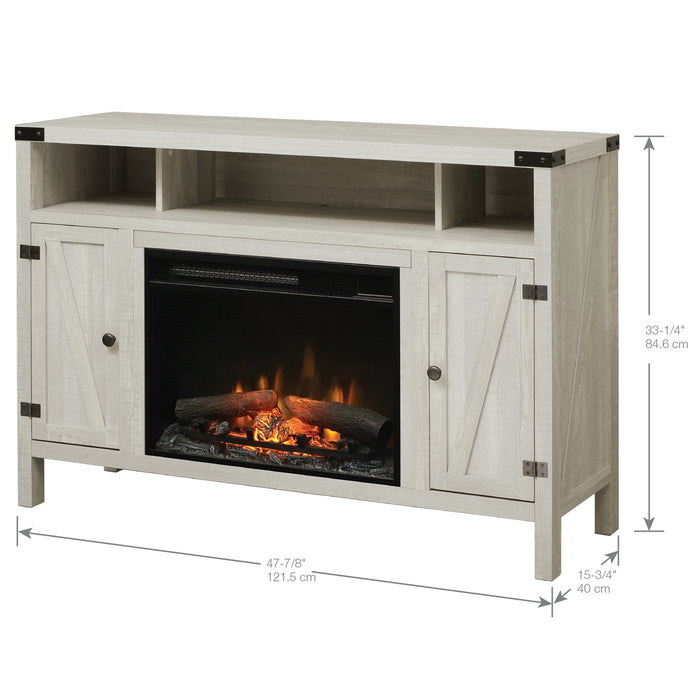 Sadie Media Console Electric Fireplace With Logs (C3P23LR-2051SP) - detail close-up