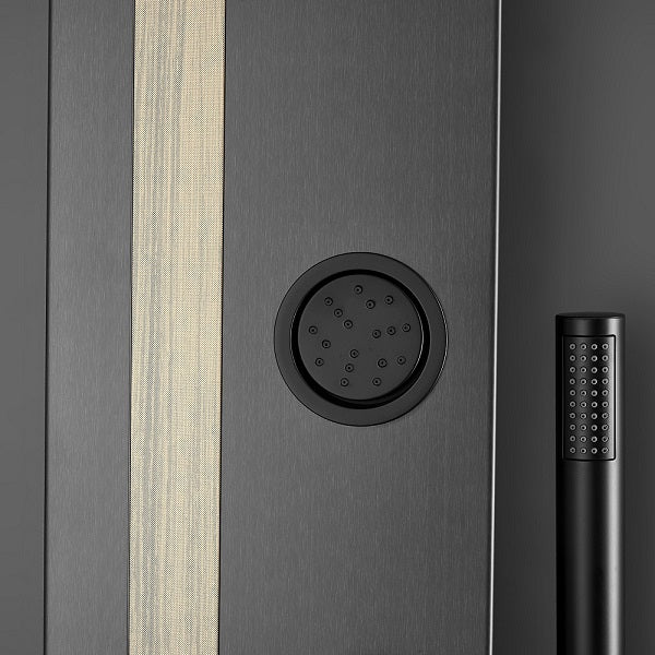 Dolce Luxury Shower Panel with Rainfall Showerhead, Body Jets, and Aromatherapy by Cascada Showers - Lifestyle View
