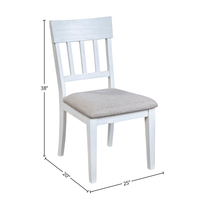 Alpine Furniture Donham Set of 2 Side Chairs, White