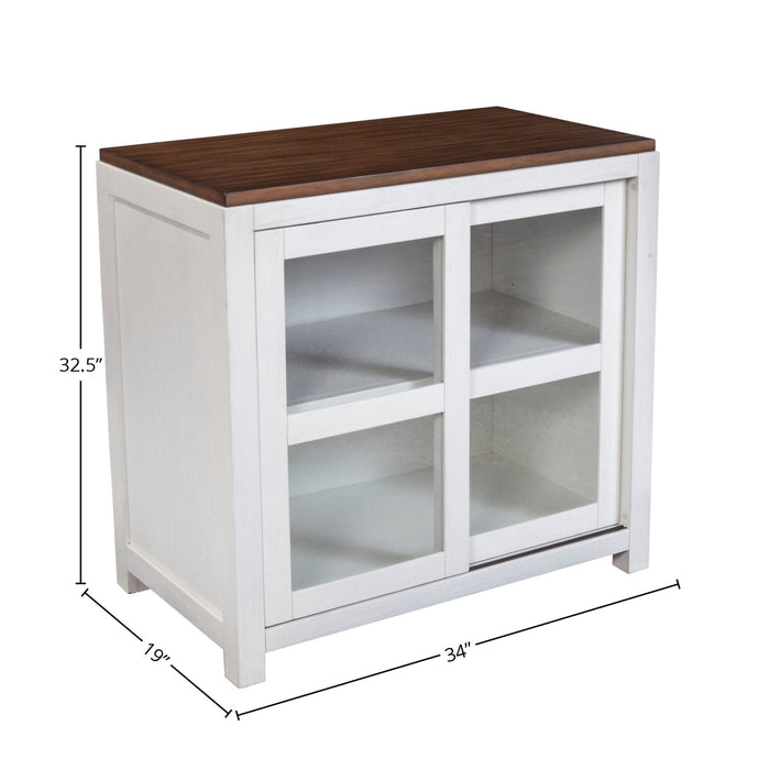 Alpine Furniture Donham Small Display Cabinet