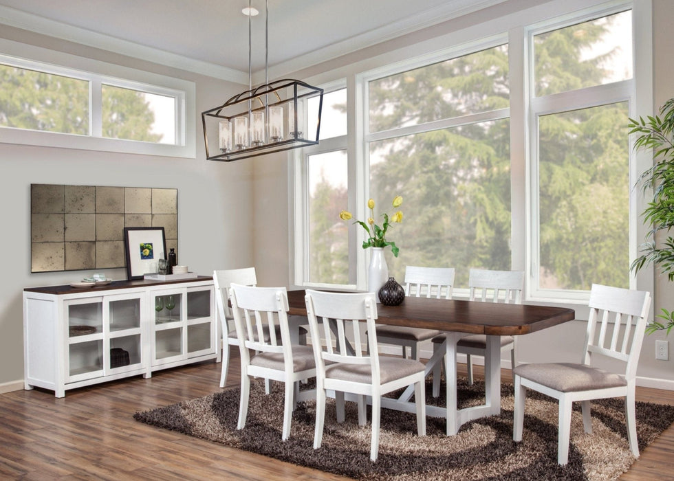 Alpine Furniture Donham Two Tone Dining Table