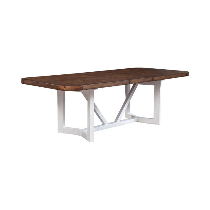 Alpine Furniture Donham Two Tone Dining Table