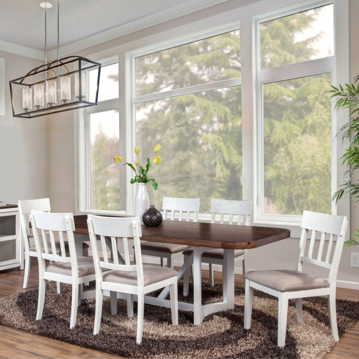 Alpine Furniture Donham Two Tone Dining Table